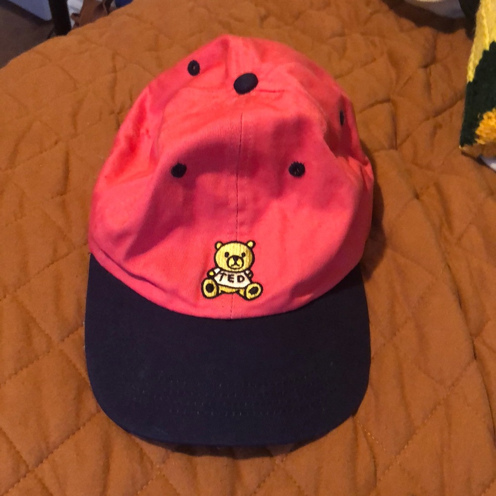 Teddy Fresh Red/Pink & Blue Embroidered Ted Hat